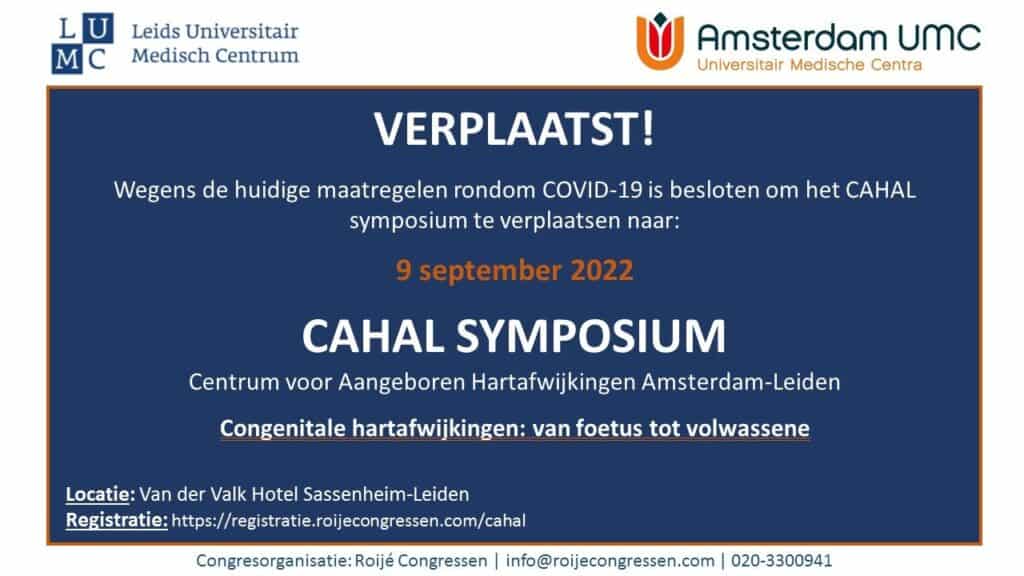 Save The Date Cahal 9 September 2022