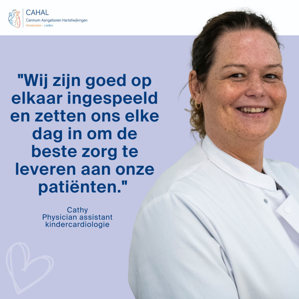 Cathy Physician Assistant Kindercardiologie Hartportret Cahal