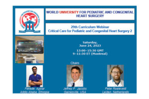 Webinar Critical Care Pediatric And Congenital Heart Surgery